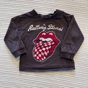 Zara kids Rolling Stones long sleeve tee, size 2-3
